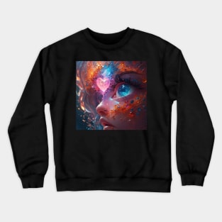 Ethereal Galaxy Angel Magic Girl Crewneck Sweatshirt